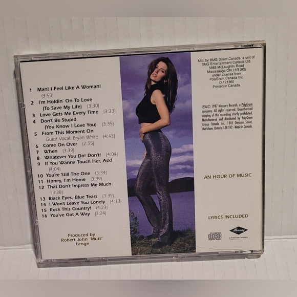 Shania Twain 'Come On Over' CD - Picture 2 of 2